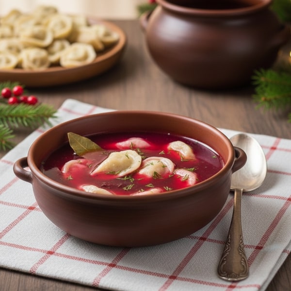 Klarowny, Tradycyjny Barszcz Czerwony na Zakwasie Buraczanym – Niezbędny Element Kolacji Wigilijnej