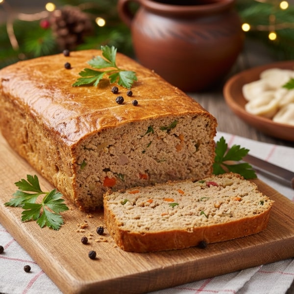 Kremowy, Postny Pasztet z Soczewicy i Leśnych Grzybów – Idealna Świąteczna Przekąska lub Danie Główne