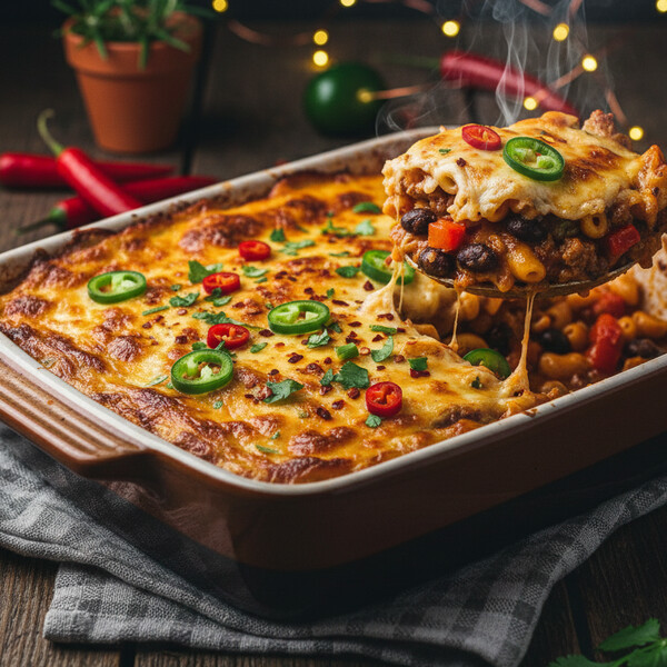 Pikantna Zapiekanka Pasterska (Shepherd's Pie) z Nowoczesnym Akcentem: Soczysty Farsz Wołowy z Harissą i Warzywami, Kryty Kremowym Puree ze Słodkich Ziemniaków i Zapieczony do Złotej Skórki – Sycący Obiad na Chłodne Dni